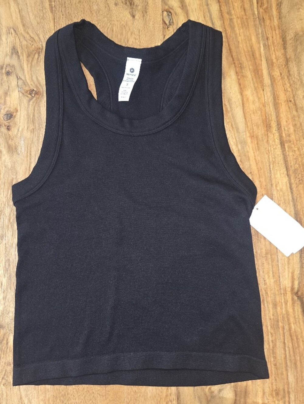 NWT 90 Degree By Reflex Black Ribbed Tank Top Size: Small